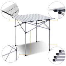 Load image into Gallery viewer, Roll Up Portable folding Camping Aluminum Picnic Table
