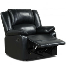 Load image into Gallery viewer, Recliner Chair Lounger Single Sofa for Home Theater Seating with Footrest Armrest-Black
