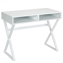 Load image into Gallery viewer, Modern Computer Desk Makeup Vanity Table with 2 Storage Compartments
