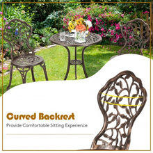 Load image into Gallery viewer, 3 Pcs Cast Aluminum Bistro Set
