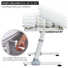 Load image into Gallery viewer, Height Adjustable Kids Desk with Tilting Desktop and Drawer

