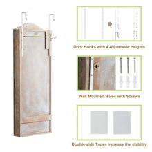 Load image into Gallery viewer, Cabinet Wall/Door Mounted with Mirror Jewelry Armoire
