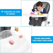 Load image into Gallery viewer, Space Saving Fold Baby High Chair-Gray
