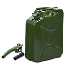 Load image into Gallery viewer, 5 Gallon Steel Gas 20 L Jerry Fuel Can-Green
