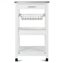 Load image into Gallery viewer, Rolling Kitchen Trolley Storage Basket And Drawers Cart
