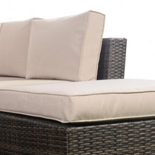 Load image into Gallery viewer, 4 pc Cushioned Wicker Rattan Sofa 5 seat

