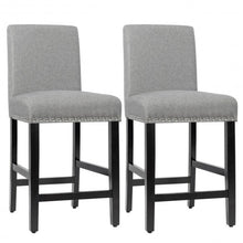 Load image into Gallery viewer, 25&#39;&#39; Kitchen Chairs w/ Rubber Wood Legs-Gray
