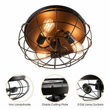 Load image into Gallery viewer, Semi Flush Mount Ceiling Light with Industrial Retro Design
