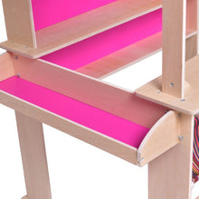 Load image into Gallery viewer, Pink Kids Wooden Toy Shop Market Shopping Pretend Play Set

