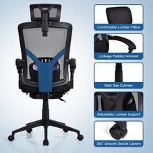 Load image into Gallery viewer, High Back Office Recliner Chair with Adjustable Headrest and Footrest
