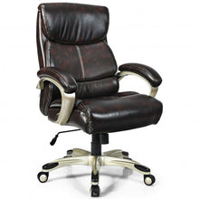 Load image into Gallery viewer, Adjustable Executive Office Recliner Chair with High Back and Lumbar Support-Brown
