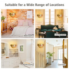 Load image into Gallery viewer, Tiffany-Style 1-Light Wall lamp w/ 12" Lampshade
