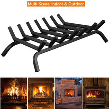 Load image into Gallery viewer, 30&quot; Iron Fireplace Log Grate Firewood Burning Rack
