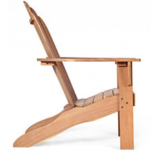 Load image into Gallery viewer, Outdoor Solid Wood Durable Patio Adirondack Chair-Natural
