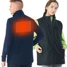 Load image into Gallery viewer, Men&#39; &amp; Women&#39; Electric USB Heated  Sleeveless Vest-Black-L
