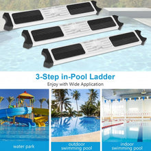 Load image into Gallery viewer, 3-Step Stainless Steel Non-Slip Swimming Pool Ladder
