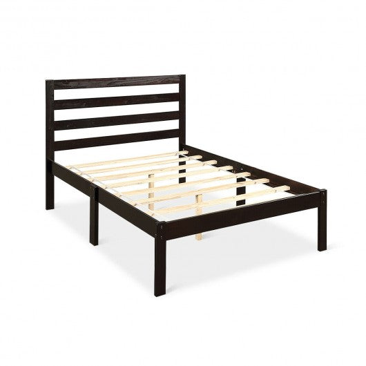 Platform Bed Twin Size Bed Frame Wood Slat Support