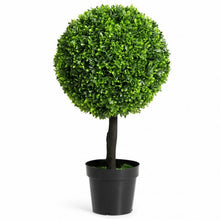 Load image into Gallery viewer, 24&quot; Artificial Boxwood Topiary Decorative Ball Tree
