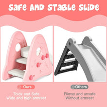 Load image into Gallery viewer, Freestanding Baby Slide Indoor First Play Climber Slide Set for Boys Girls -Pink

