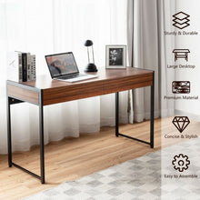 Load image into Gallery viewer, 2-Drawer Computer Desk Study Table Home Office Writing Workstation-Brown
