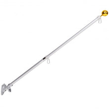 Load image into Gallery viewer, 5/6 Ft Telescoping Flagpole Spinning Wall Mount USA Flag Kit-5&#39;
