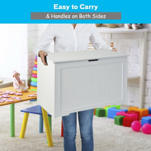 Load image into Gallery viewer, Wooden Toy Box Kids Storage Chest Bench -White
