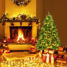 Load image into Gallery viewer, 4.5 ft Pre-lit Hinged Christmas Tree with 300 LED Lights
