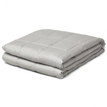 Load image into Gallery viewer, 22 lbs Weighted Blankets 100% Cotton with Glass Beads-Light Gray
