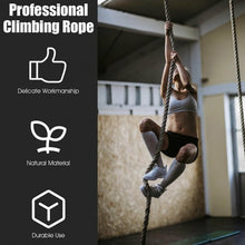 Load image into Gallery viewer, 1.5 inch Gym Fitness Training Grips Strength Climbing Rope-10&#39;
