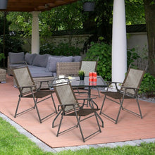 Load image into Gallery viewer, Set of 4 Outdoor Folding Sling Chairs
