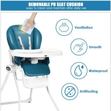 Load image into Gallery viewer, Space Saving Fold Baby High Chair-Navy
