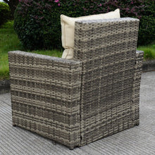 Load image into Gallery viewer, 4 pcs Patio Rattan Cushioned Sofa
