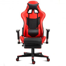 Load image into Gallery viewer, Ergonomic High Back Racing Gaming Chair w/ Lumbar Support &amp; Footrest-Red

