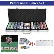 Load image into Gallery viewer, 500 Chips Poker Dice Chip Set w/ Silver Aluminum Case
