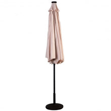 Load image into Gallery viewer, 10FT Patio Solar Umbrella LED Patio Market Steel Tilt W/ Crank Outdoor New-beige
