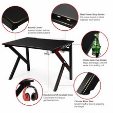 Load image into Gallery viewer, K-Shaped E-Sports Gaming Desk Gamers Computer Table
