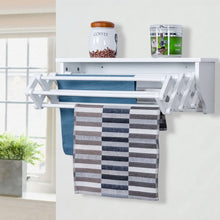 Load image into Gallery viewer, Wall-Mounted Folding Clothes Towel Drying Rack
