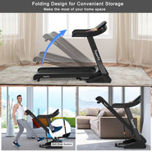 Load image into Gallery viewer, 3.75HP Electric Folding Treadmill with Auto Incline 12 Program APP Control
