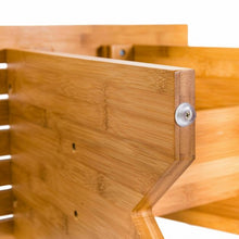 Load image into Gallery viewer, 18&quot; Bamboo Shower Stool Bench with Shelf
