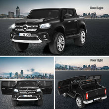 Load image into Gallery viewer, 12V 2-Seater Kids Ride On Car Licensed Mercedes Benz X Class RC with Trunk-Black
