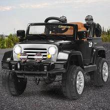 Load image into Gallery viewer, 12 V Kids Ride on Truck with MP3 + LED Lights-Black
