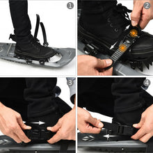Load image into Gallery viewer, 25 inch Lightweight Terrain Snowshoes w/ Bag-Gray
