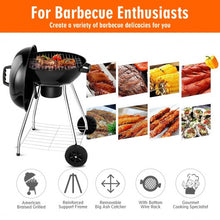 Load image into Gallery viewer, 18.5&quot; Outdoor Backyard Cooking Kettle Charcoal Grill with Wheels
