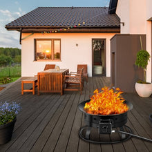 Load image into Gallery viewer, Portable Propane Outdoor Gas Fire Pit with Cover and Carry Kit
