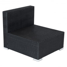 Load image into Gallery viewer, 5 pcs Patio Furniture Rattan Wicker Table Shelf Garden Sofa with Cushion
