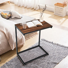 Load image into Gallery viewer, 26&quot; Beside Sofa Laptop Holder End Stand Desk-Brown
