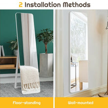 Load image into Gallery viewer, Full Length Frameless Wall Mountable Floor Mirror-White
