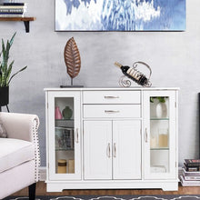 Load image into Gallery viewer, Buffet Storage Cabinet Console Cupboard with Glass Door
