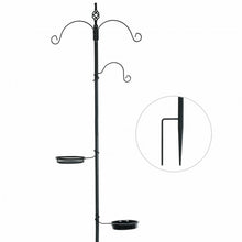 Load image into Gallery viewer, Wild Bird Feeder Planter Hanger with Mesh Tray and Bird Bath
