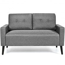 Load image into Gallery viewer, 55&quot;Modern Loveseat Sofa with Cloth Cushion-Gray
